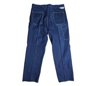 Vintage Sears Carpenter Union Made Jeans Orange Stitching Deadstock Size 42 x 30